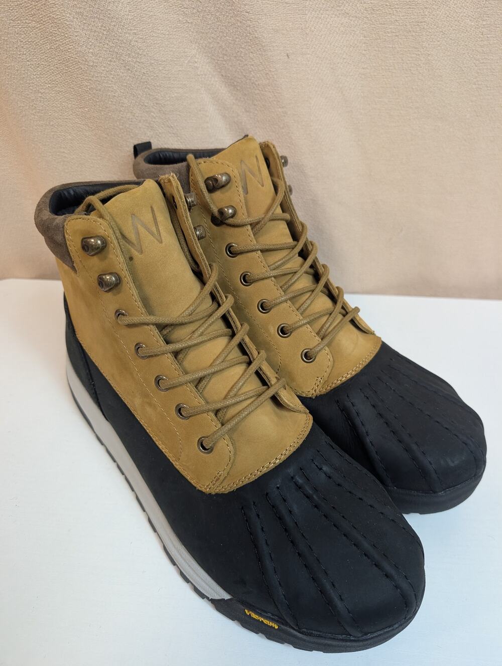 Huckberry All-Weather Waterproof Duckboot 11 Brown Leather & Rubber (1189)